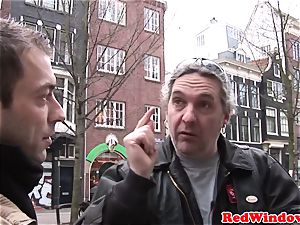 Doggystyled amsterdam prostitute nails tourist